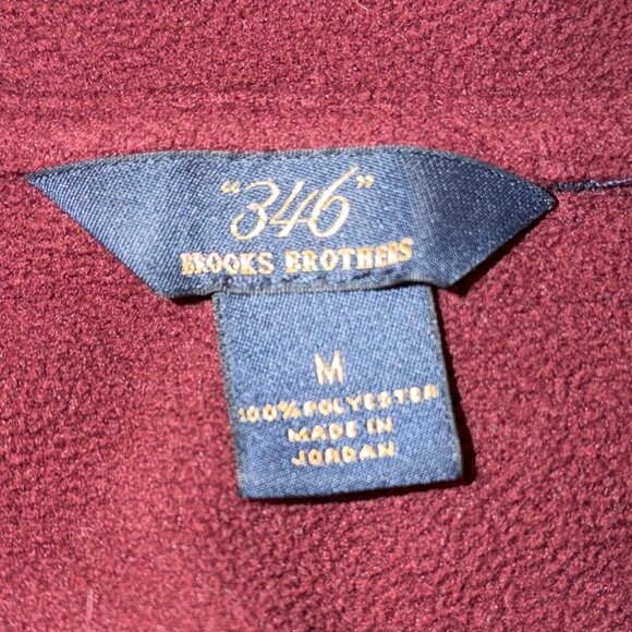 Brooks Brothers Men's Fleece Quarter Zip Pullover - Medium - Picture 3 of 3